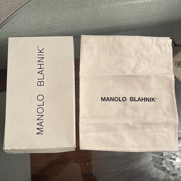 Manolo Blahnik Carolyne Slingback Heel Suede - Black - Size 36.5 - Picture 6 of 6